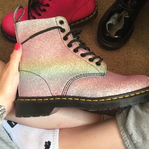 Women’s rainbow doc martens